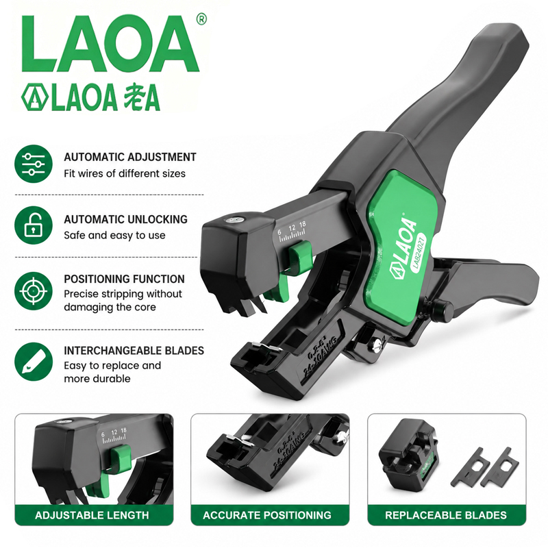 Automatic Wire Stripper Cutter - Desencapador de Fios Automático LAOA LA824021
