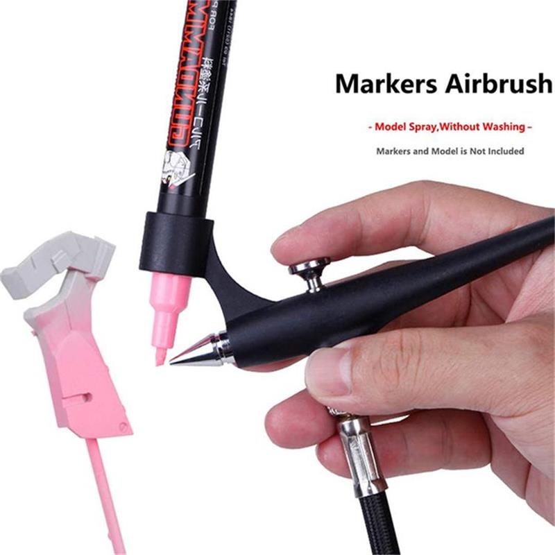 Airbrush Kit With Mini Compressor - Pequeno aerógrafo para caneta marcador leve