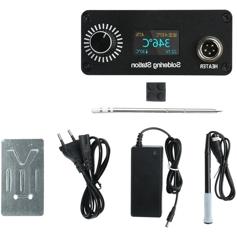 Digital Soldering Station T12 - Estação de Soldagem Portátil AB11-T12 para