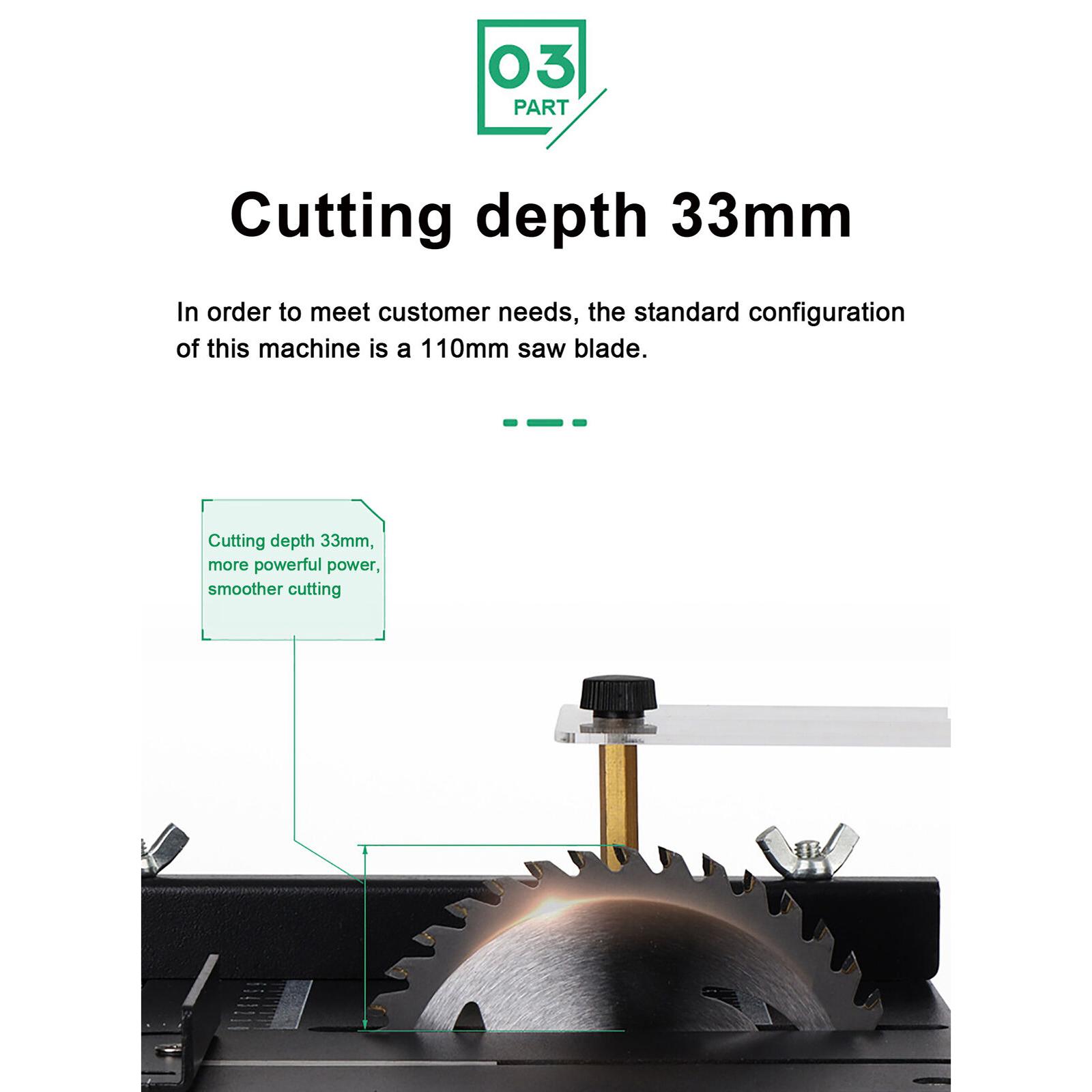 Mini Table Saw For Woodworking - Serra de Mesa Circular Compacta de