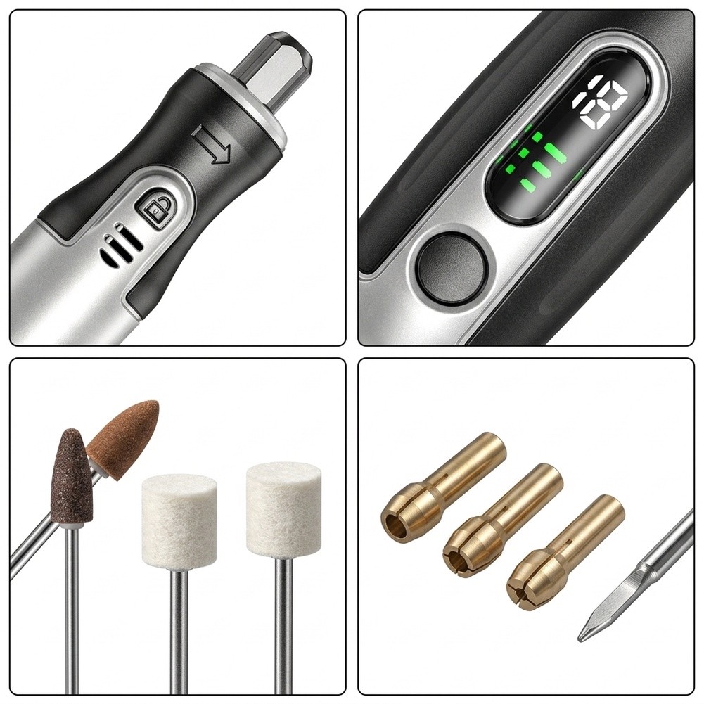 Kit de Ferramentas Rotativas E - Cordless Rotary Tool Kit Accessories avaliação e preço