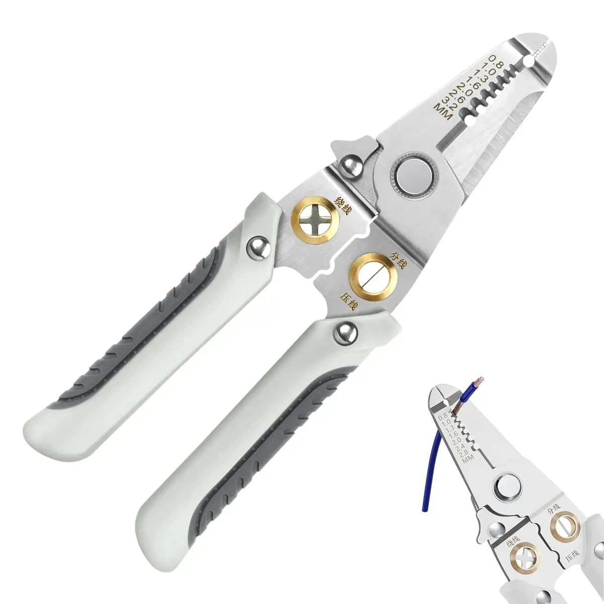 6 em 1 descascador de fio espe - Automatic Wire Stripper Cutter avaliação e preço