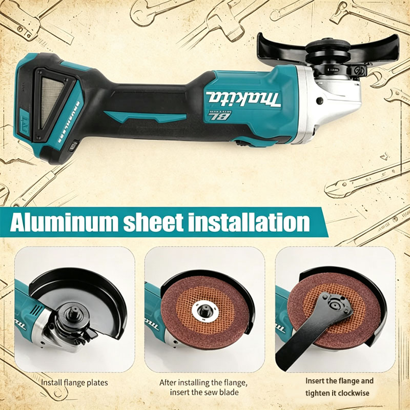 Makita DGA504 18V 6.0Ah 125mm  - Brushless Angle Grinder Battery Powered avaliação e preço