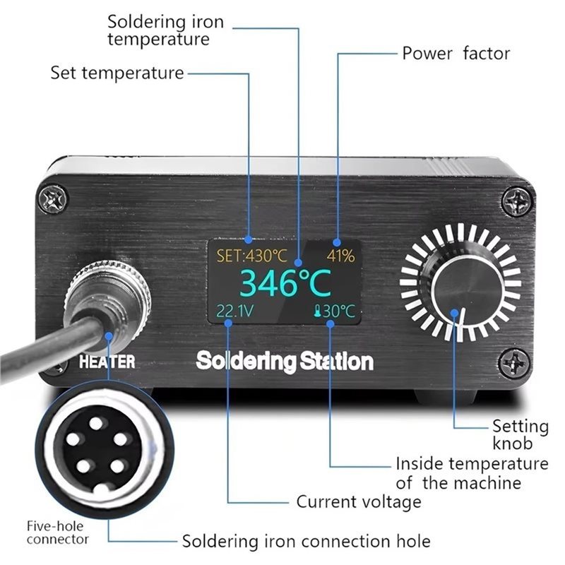 Estação de Soldagem Portátil A - Digital Soldering Station T12 avaliação e preço