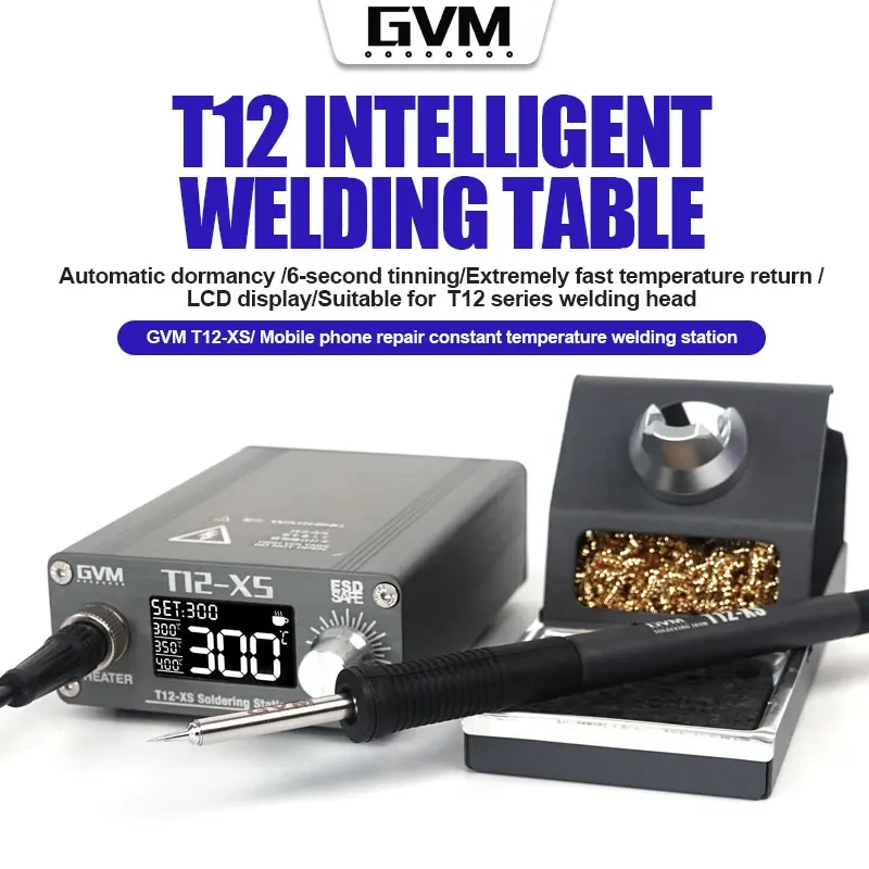 Estação de Soldagem GVM T12-XS - Digital Soldering Station T12 avaliação e preço