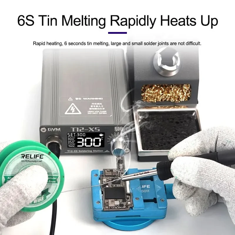Estação de Soldagem GVM T12-XS - Digital Soldering Station T12 avaliação e preço