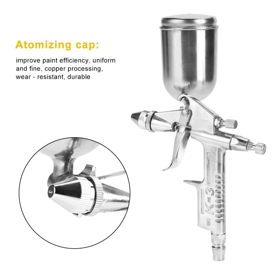 125ml mini pistola de pulveriz - Airbrush Kit With Mini Compressor avaliação e preço